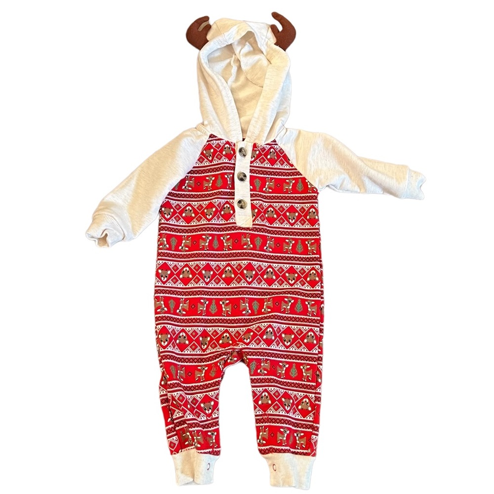 Rudolph the Red Nosed Reindeer Infant Bodysuit Outfit  Sz 6mo
